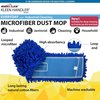 Kleen Handler Dust Mop, Looped-End, Blue, Microfiber, KHES-LEBDM-24 KHES-LEBDM-24